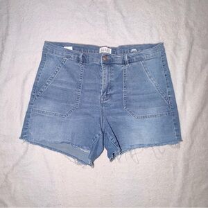 Nicole Miller Light Blue Denim High-Rise Jean Shorts